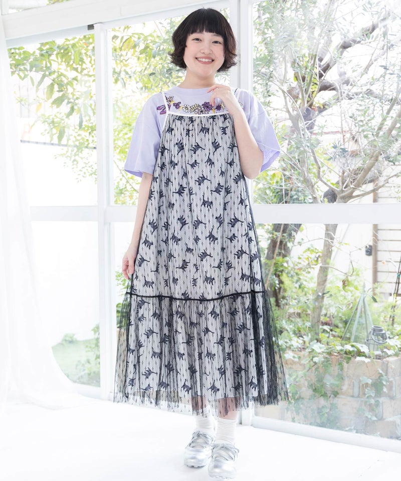 天日干しアニマルぬい刺繍Tシャツ-8