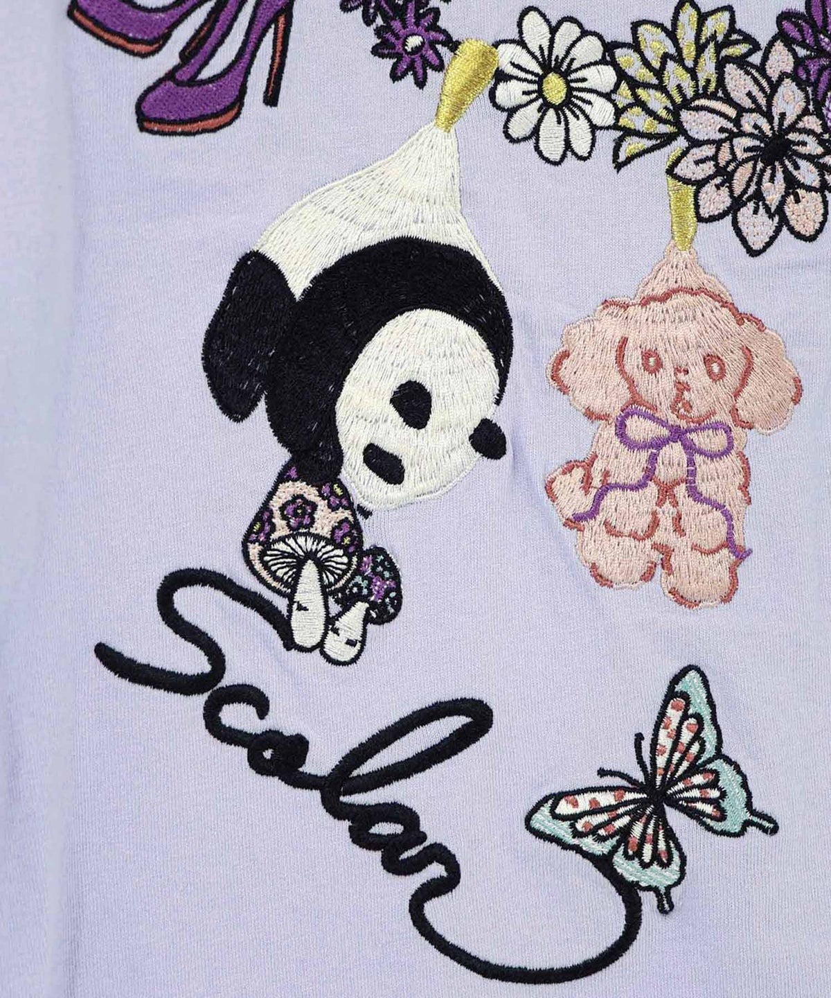 天日干しアニマルぬい刺繍Tシャツ-16