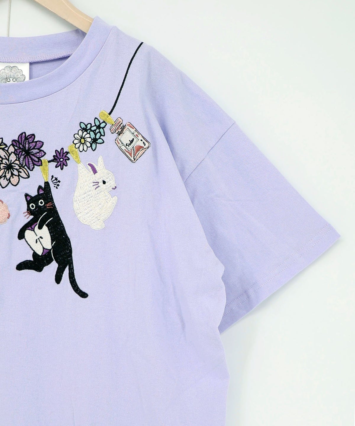 天日干しアニマルぬい刺繍Tシャツ-17