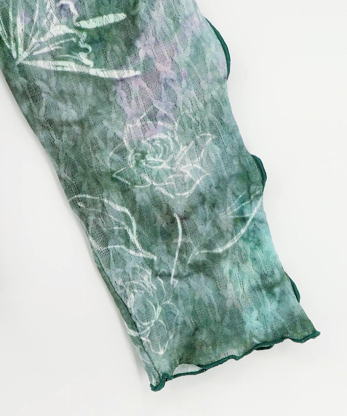 マーブル風花蝶刺繍チュールレースインナー-17