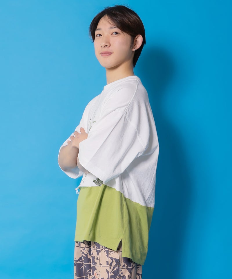 山からクマ大根Tシャツ-6