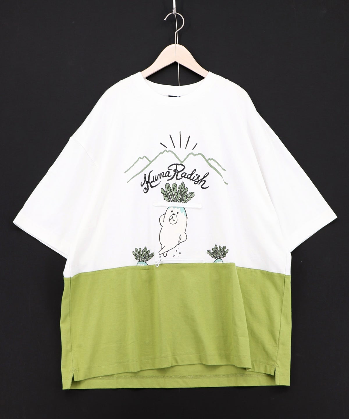 山からクマ大根Tシャツ-15