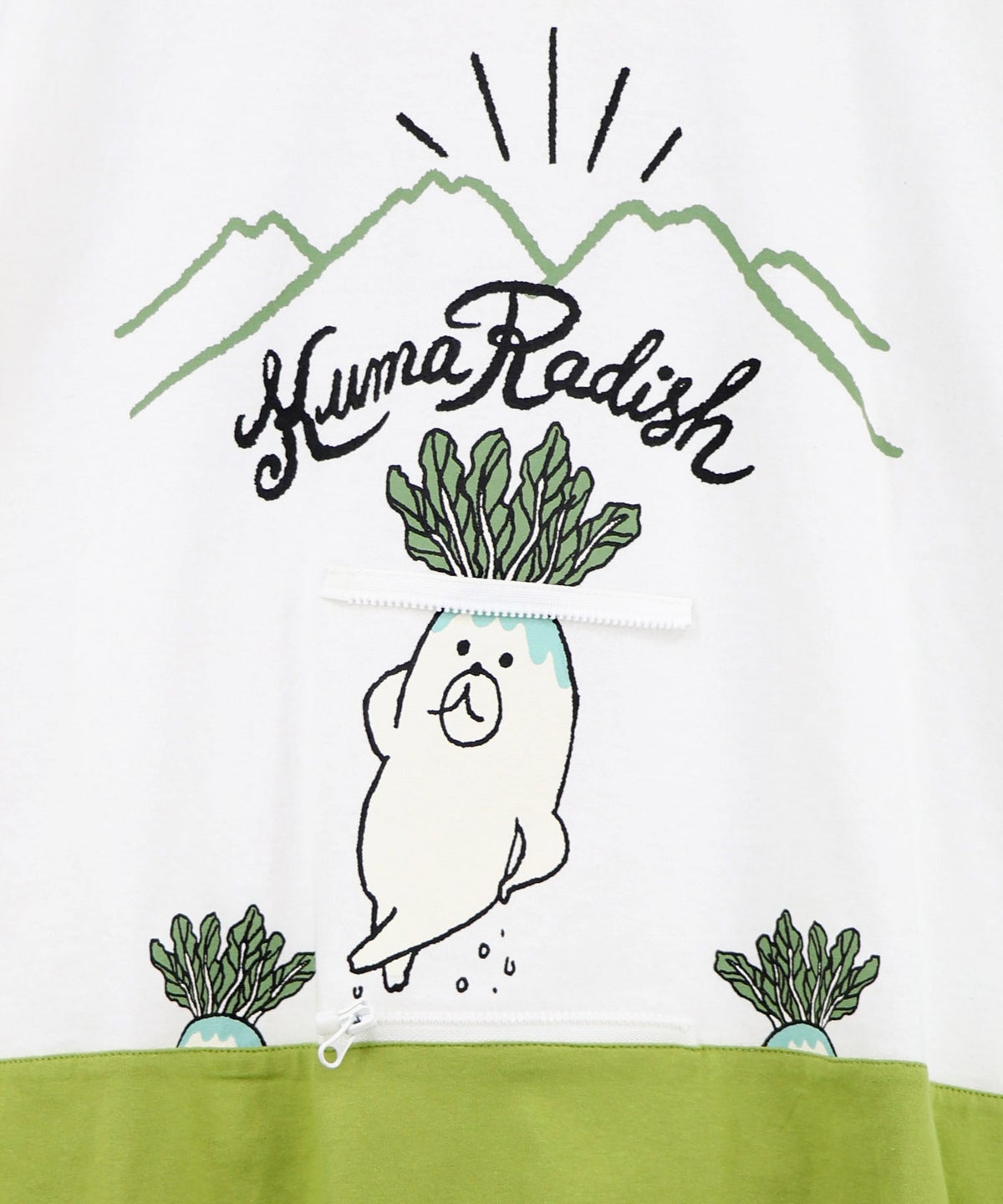 山からクマ大根Tシャツ-17