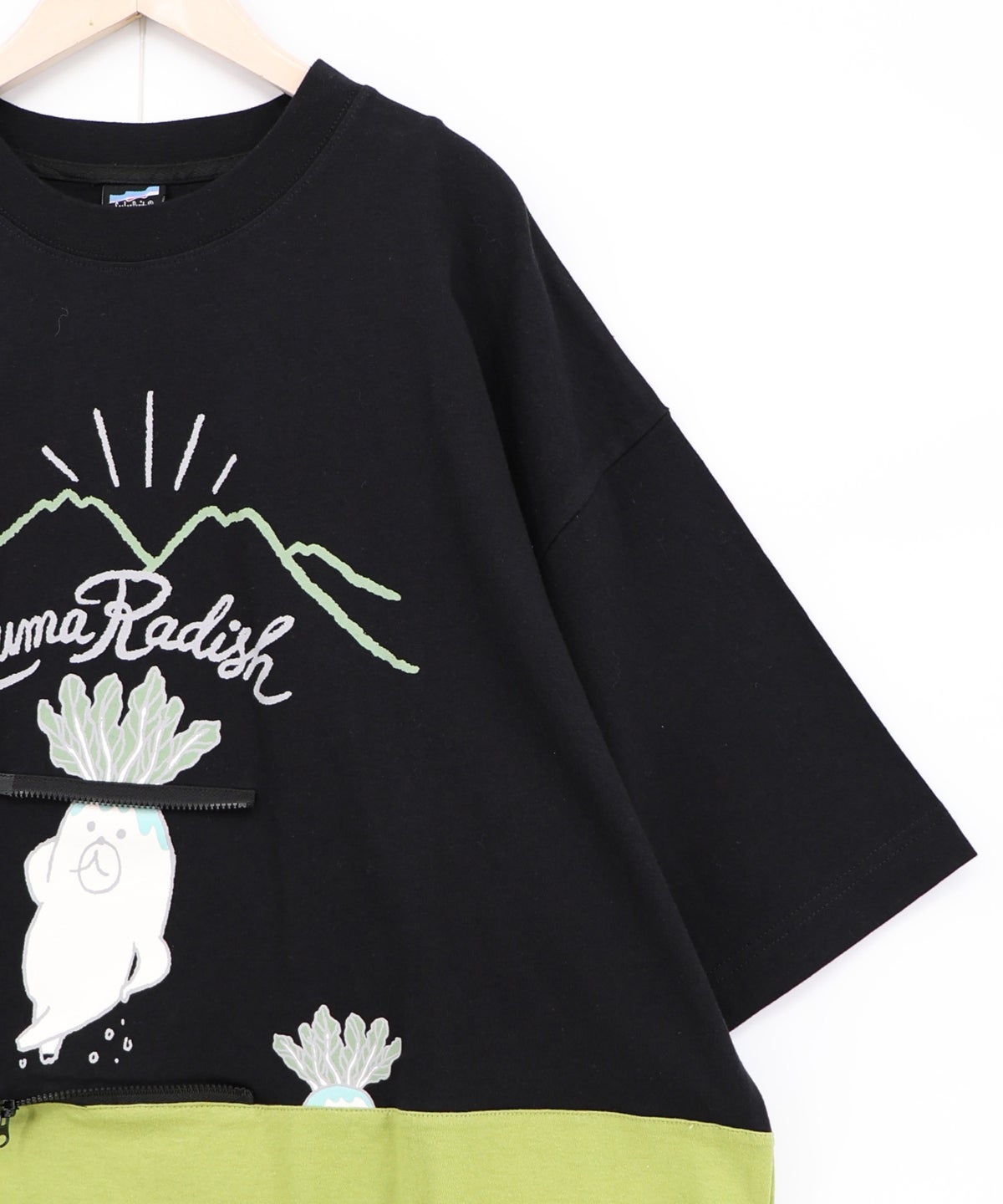 山からクマ大根Tシャツ-22