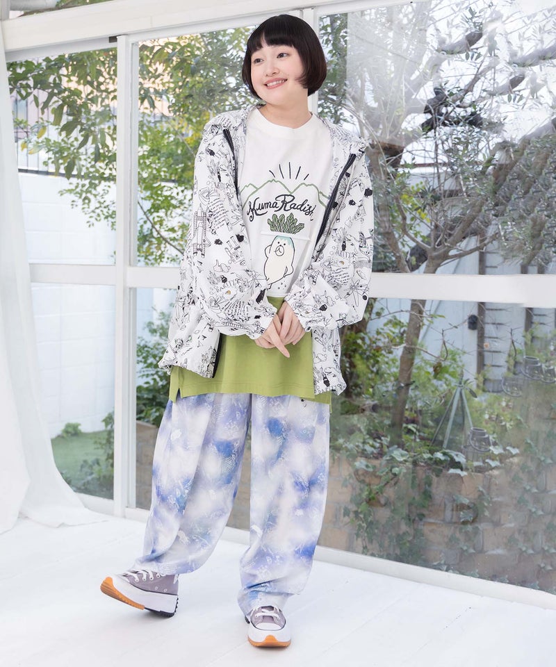 Parity×恐竜in宇宙柄 軽量パーカー-2