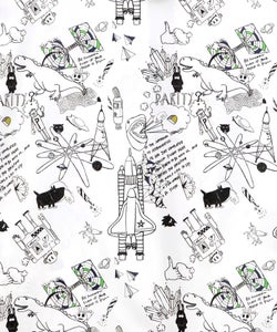 Parity×恐竜in宇宙柄 軽量パーカー-14