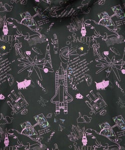 Parity×恐竜in宇宙柄 軽量パーカー-17