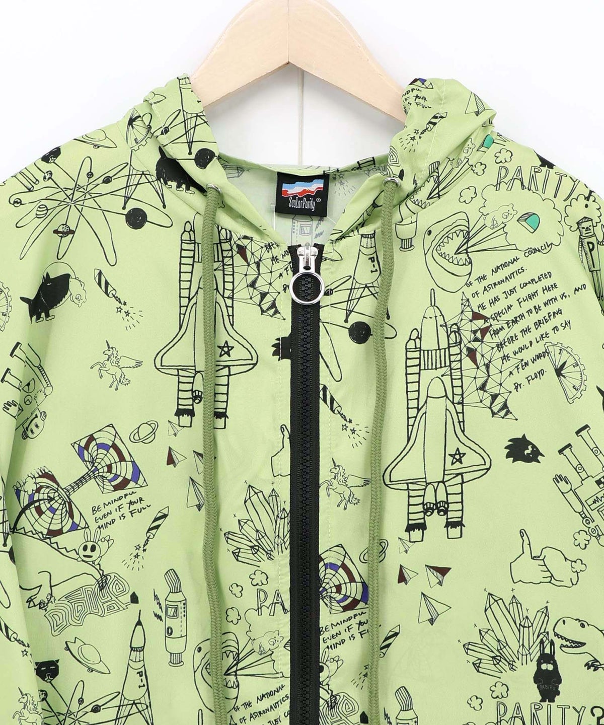 Parity×恐竜in宇宙柄 軽量パーカー-21