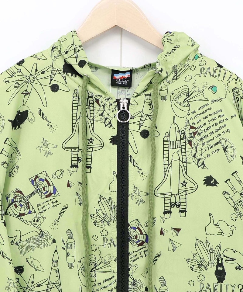 Parity×恐竜in宇宙柄 軽量パーカー-21