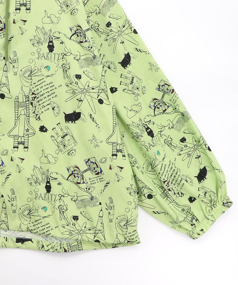 Parity×恐竜in宇宙柄 軽量パーカー-24