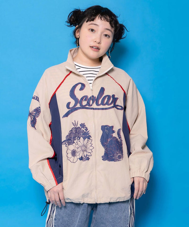 スカラーちゃん×ネコ レーシング風ブルゾン-1