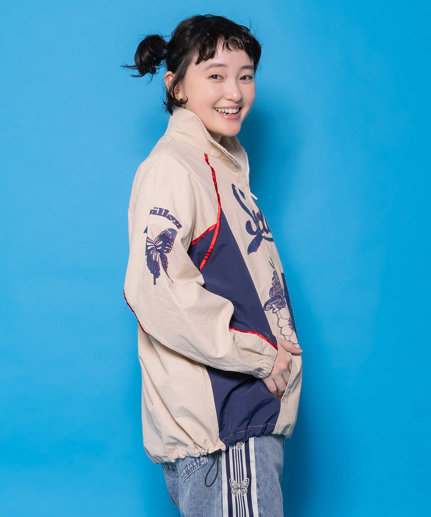 【scolar】スカラーちゃん×ネコレーシング風BZ 161668：スカラーちゃん×ネコ レーシング風ブルゾンの通販-ScoLar