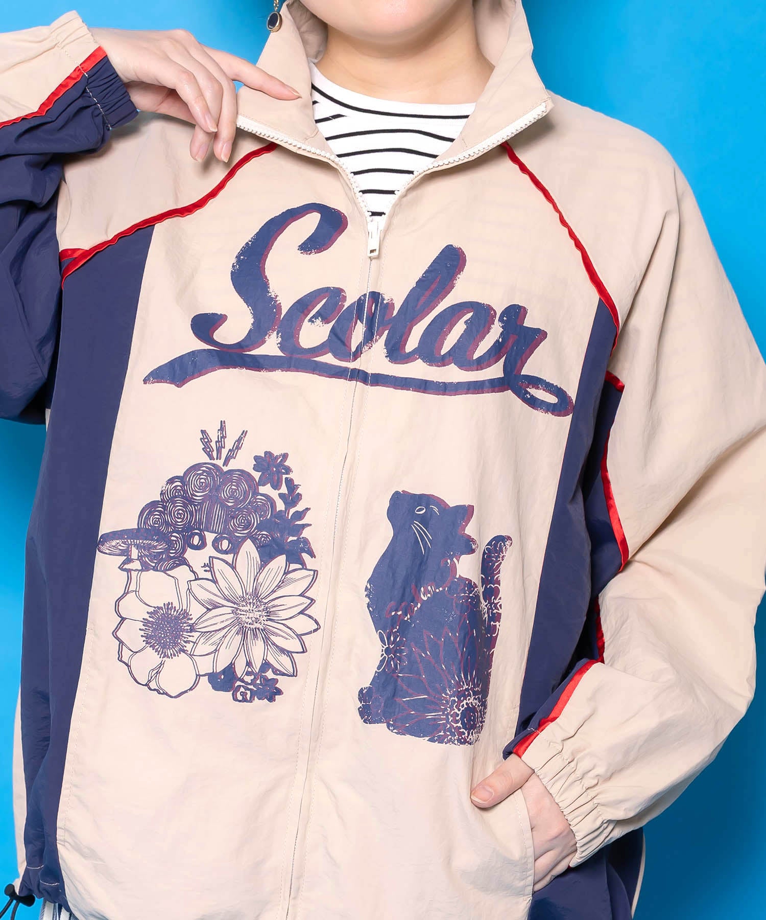 161668：スカラーちゃん×ネコ レーシング風ブルゾンの通販-ScoLar