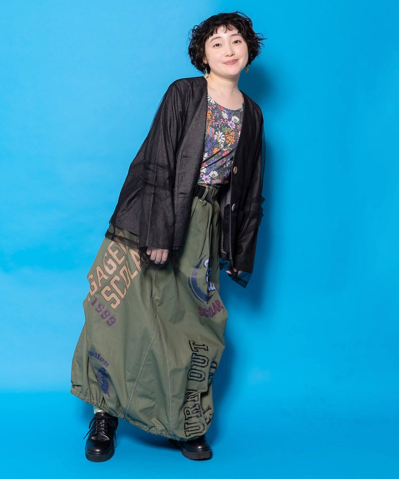 ベルトアジャスター付きバルーンデニムパンツ-10