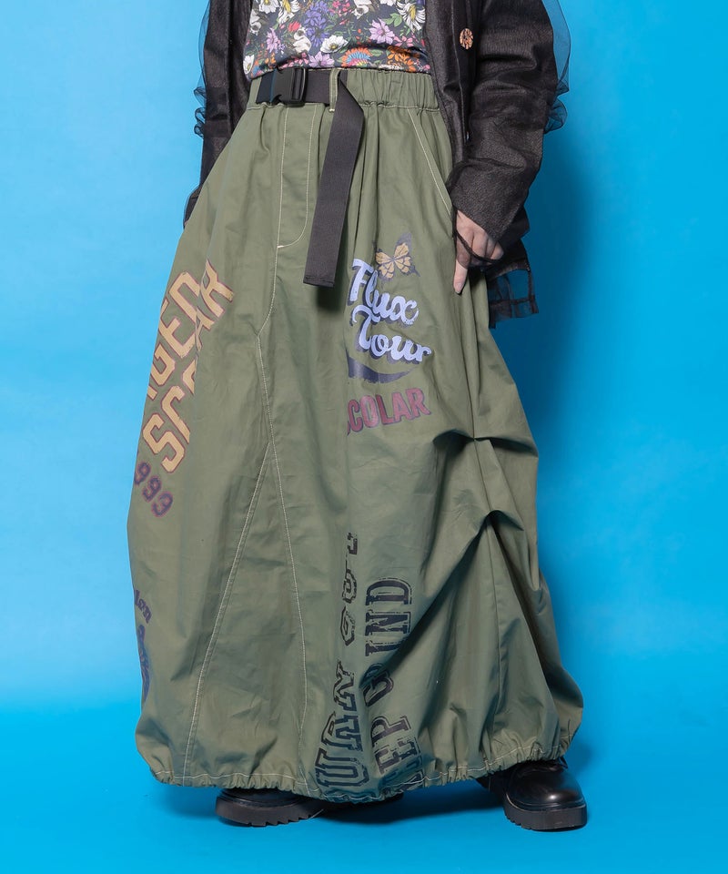 ベルトアジャスター付きバルーンデニムパンツ-12