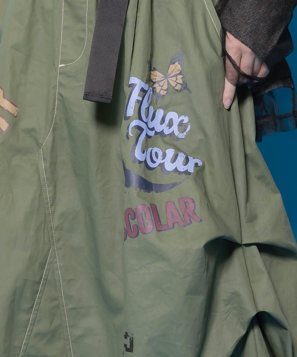 ベルトアジャスター付きバルーンデニムパンツ-16