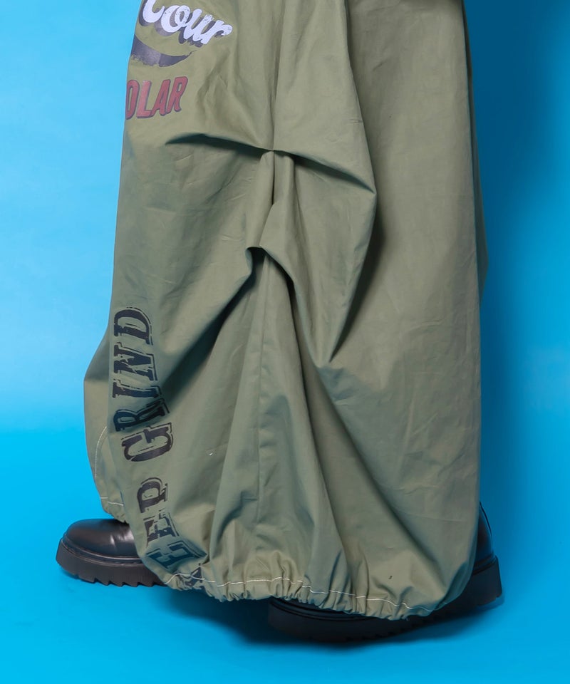 ベルトアジャスター付きバルーンデニムパンツ-17