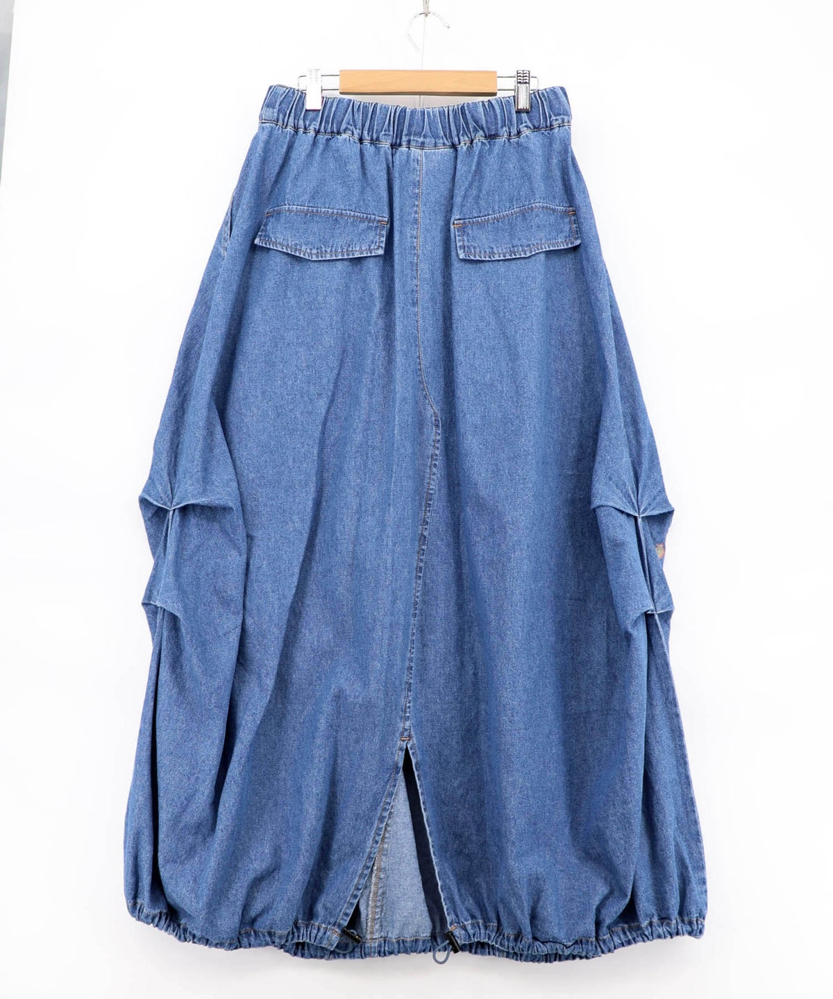 ベルトアジャスター付きバルーンデニムパンツ-22