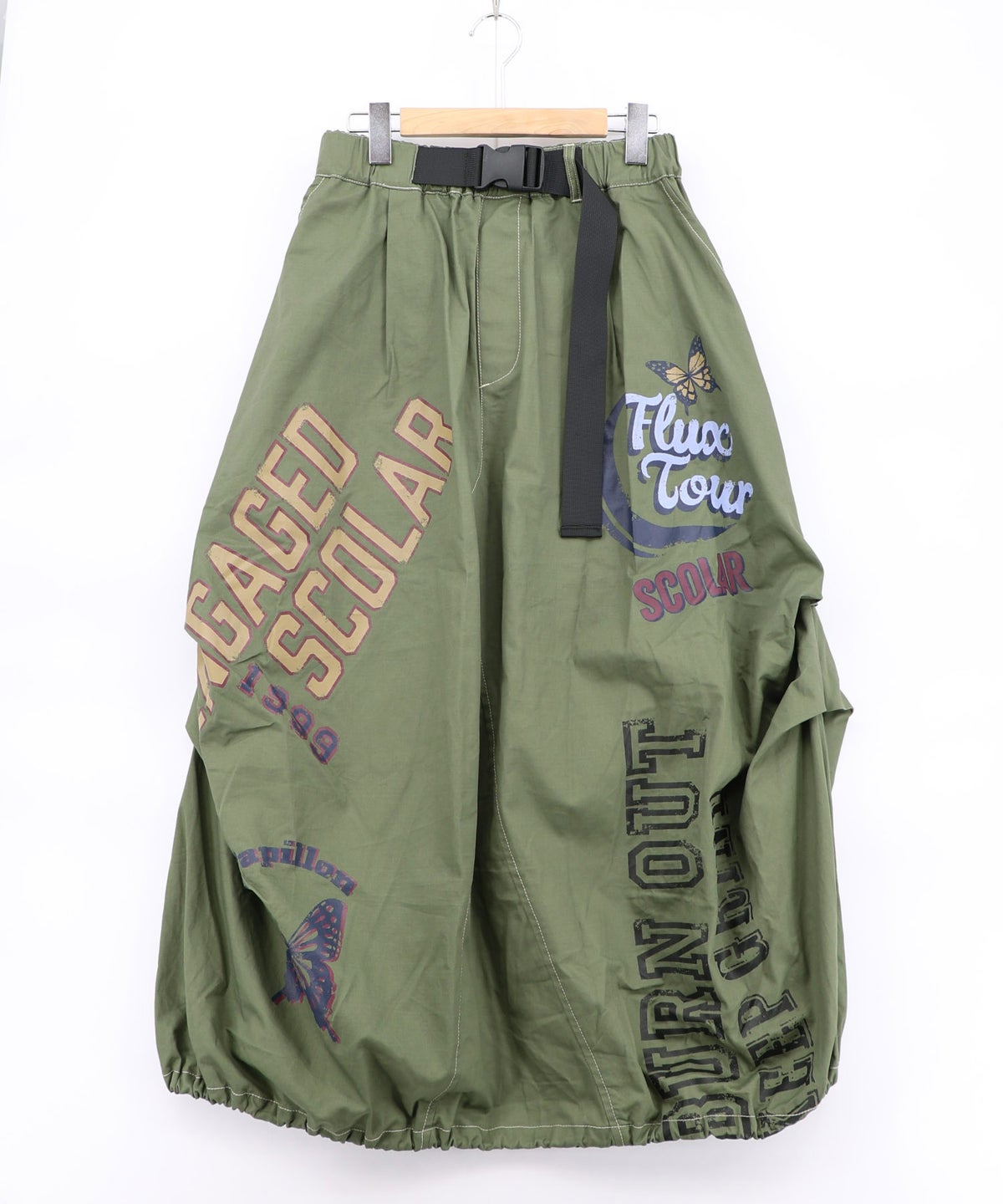 ベルトアジャスター付きバルーンデニムパンツ-24