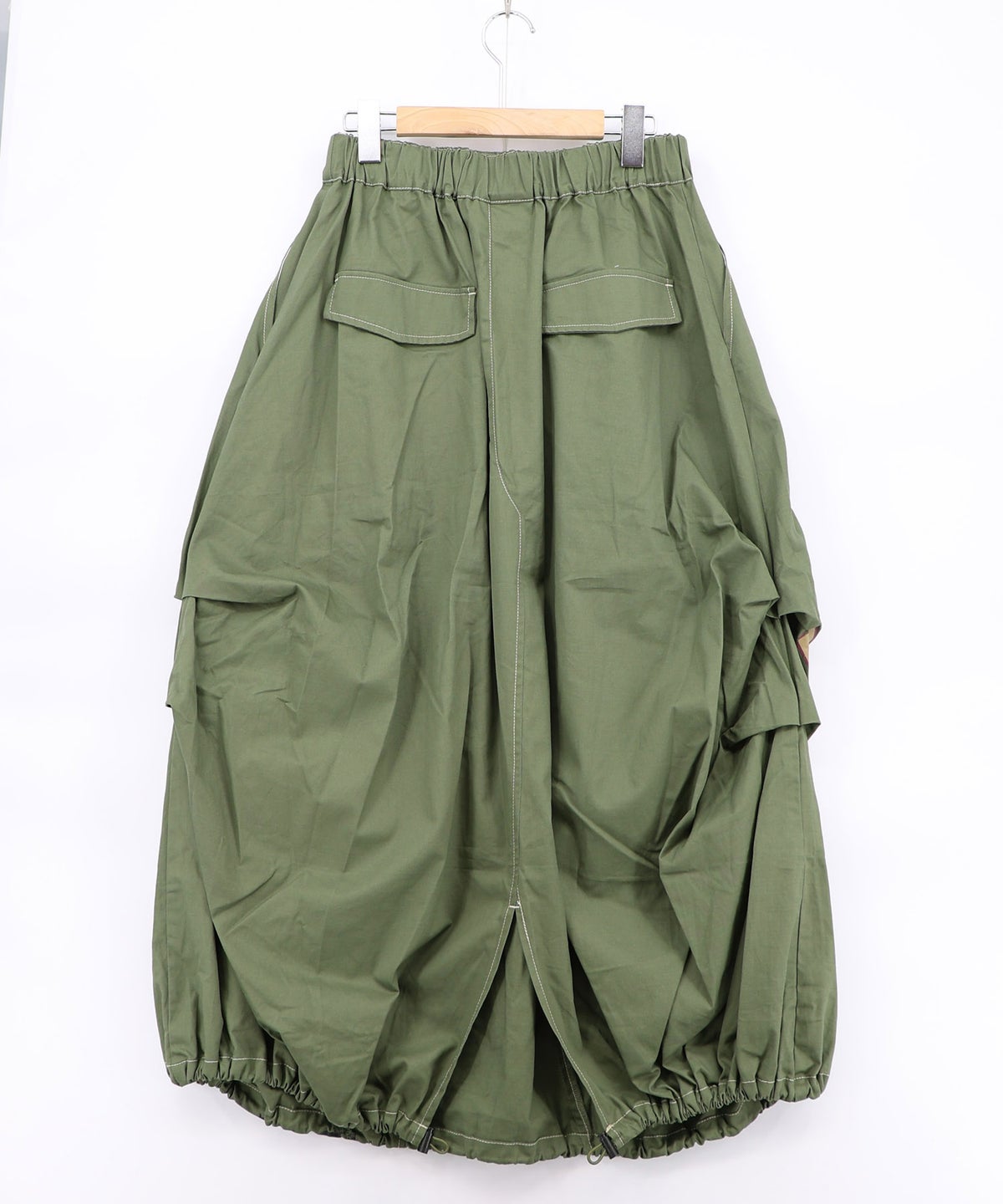 ベルトアジャスター付きバルーンデニムパンツ-25