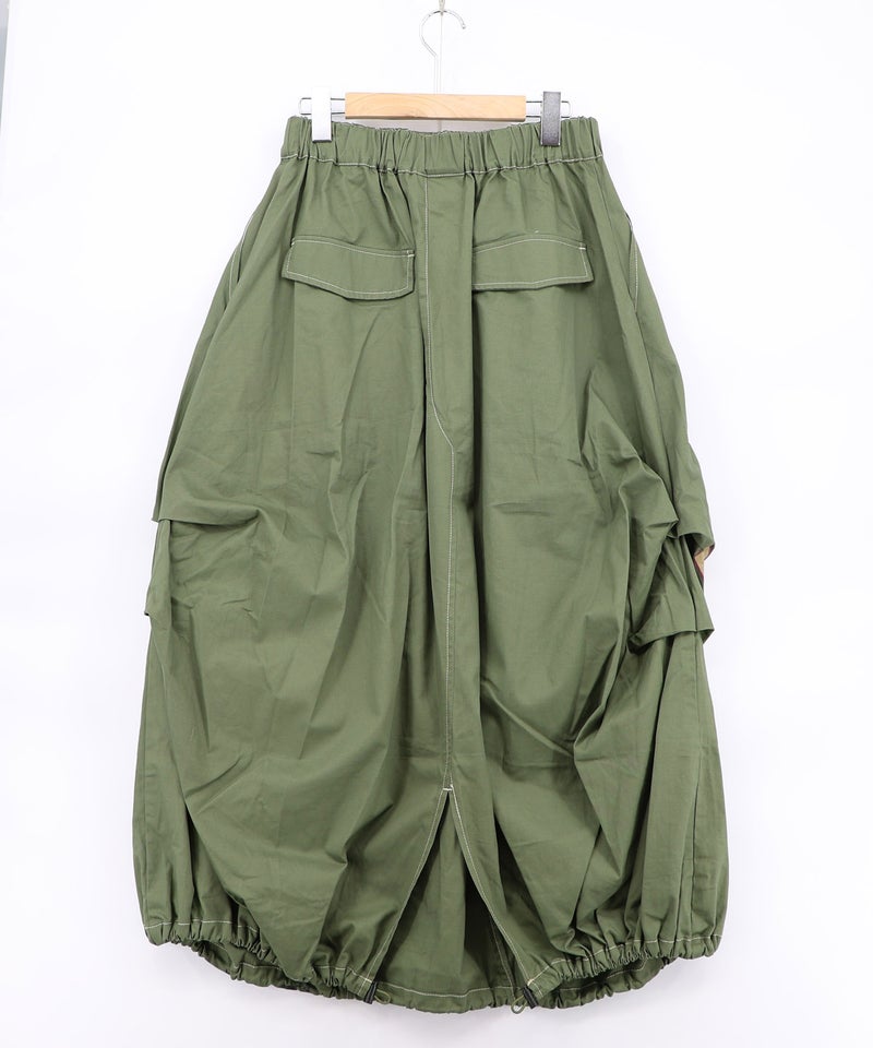 ベルトアジャスター付きバルーンデニムパンツ-25