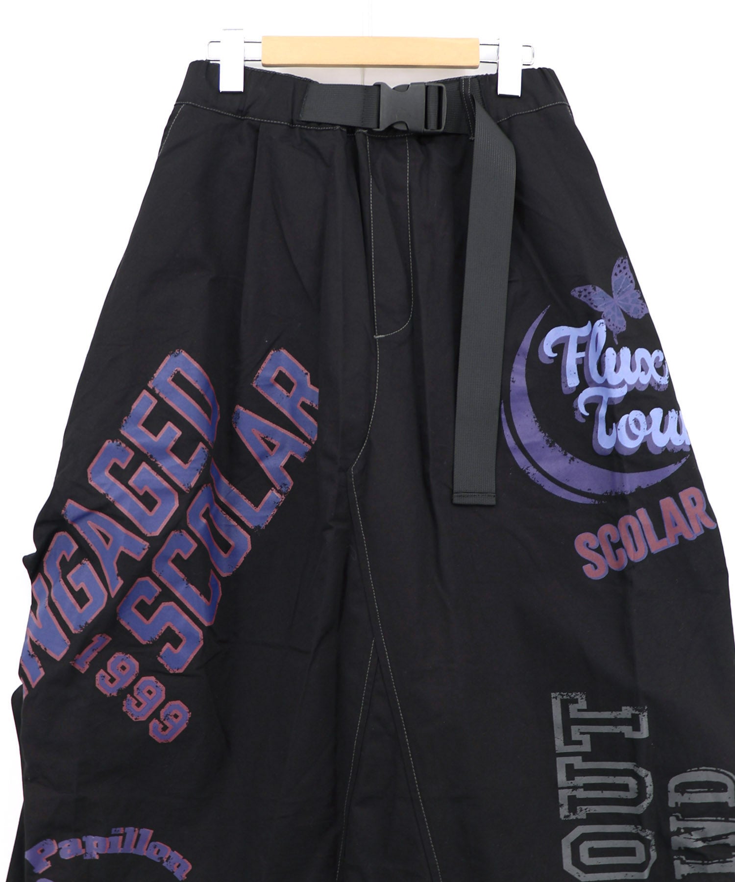 スカラーscolar 161667：ベルトアジャスター付きバルーンデニムスカート ScoLar（スカラー） スカート 161667 ベルトアジャスター付きバルーン