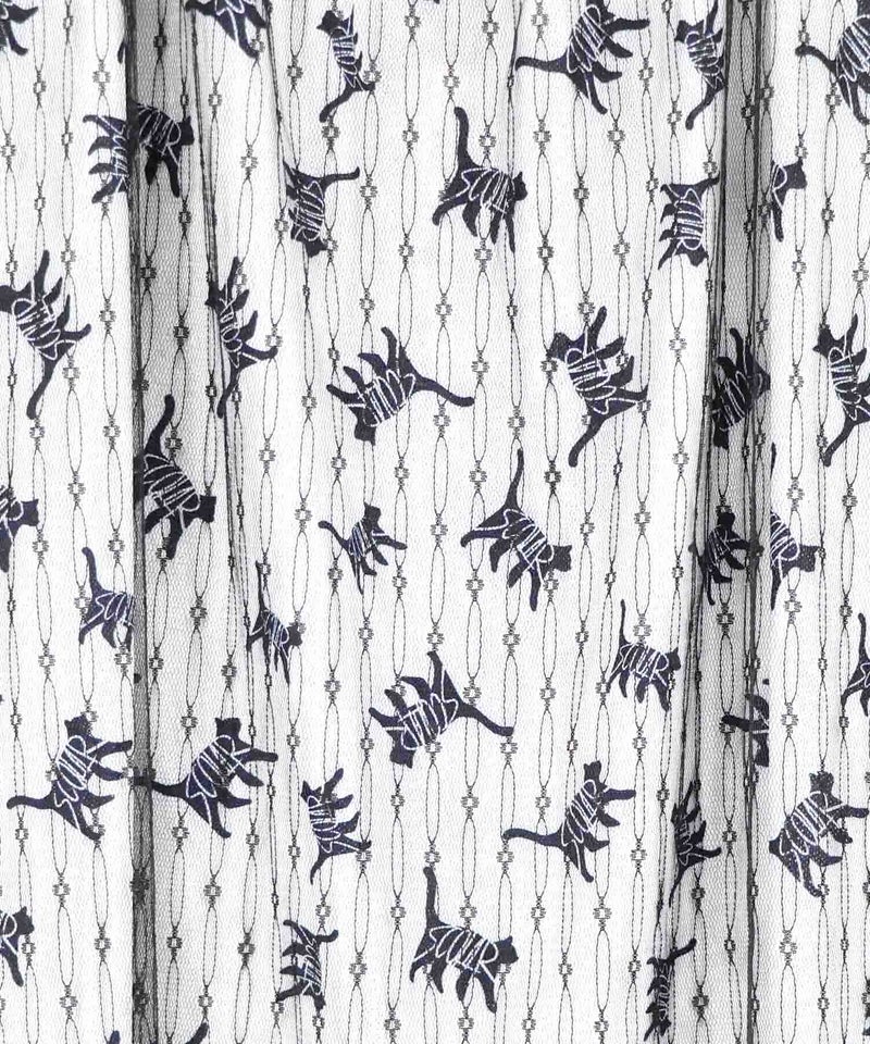 総柄ベロア×ストライプ柄チュールキャミワンピ-17