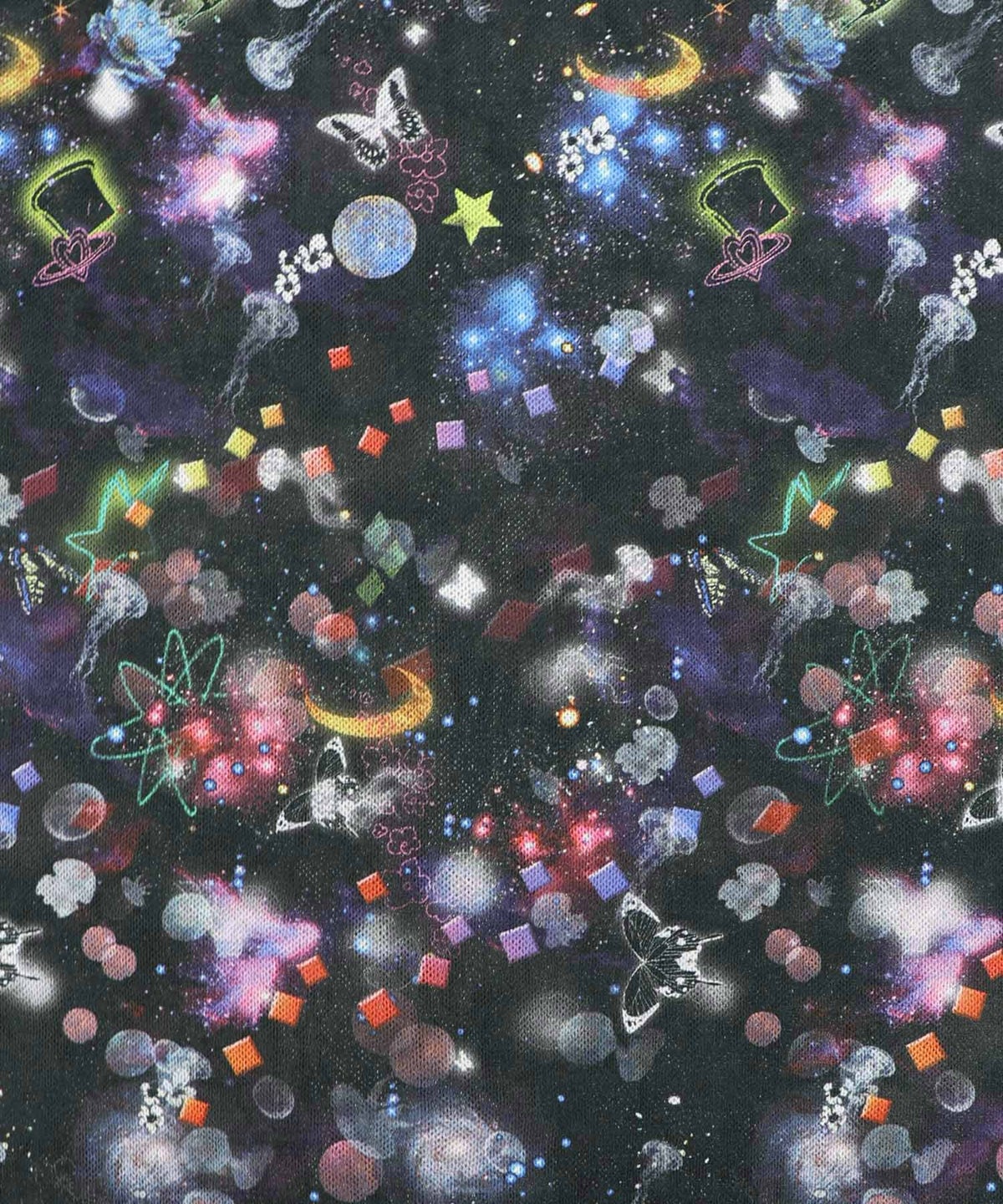 総柄ベロア×ストライプ柄チュールキャミワンピ-21