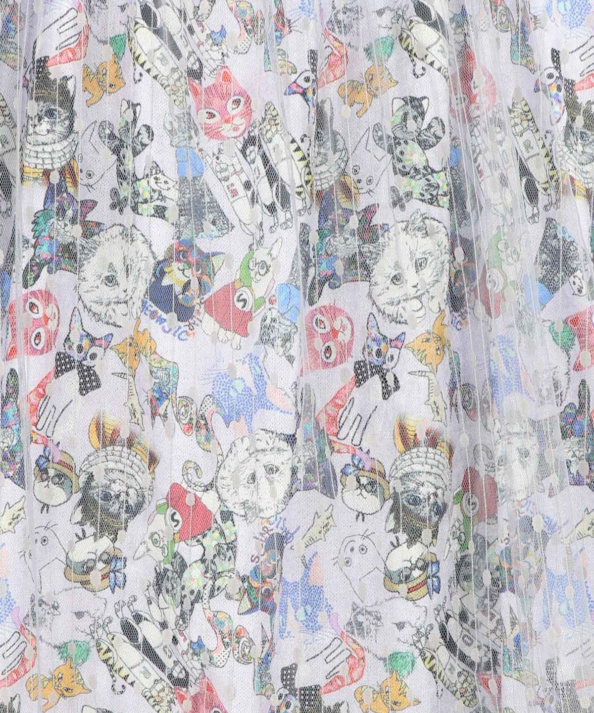 総柄ベロア×ストライプ柄チュールキャミワンピ-23