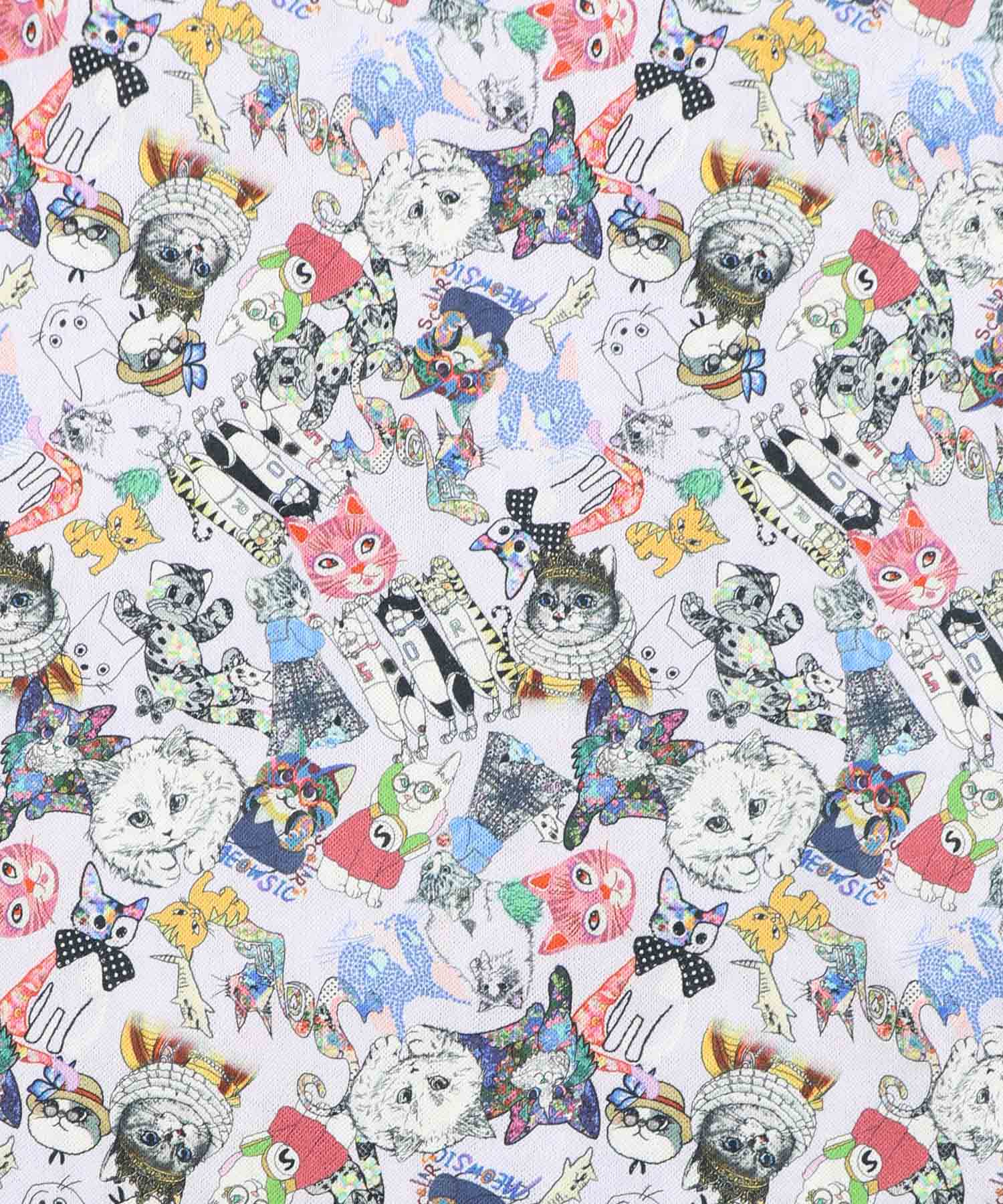 161666：総柄ベロア×ストライプ柄チュールキャミワンピの通販-ScoLar