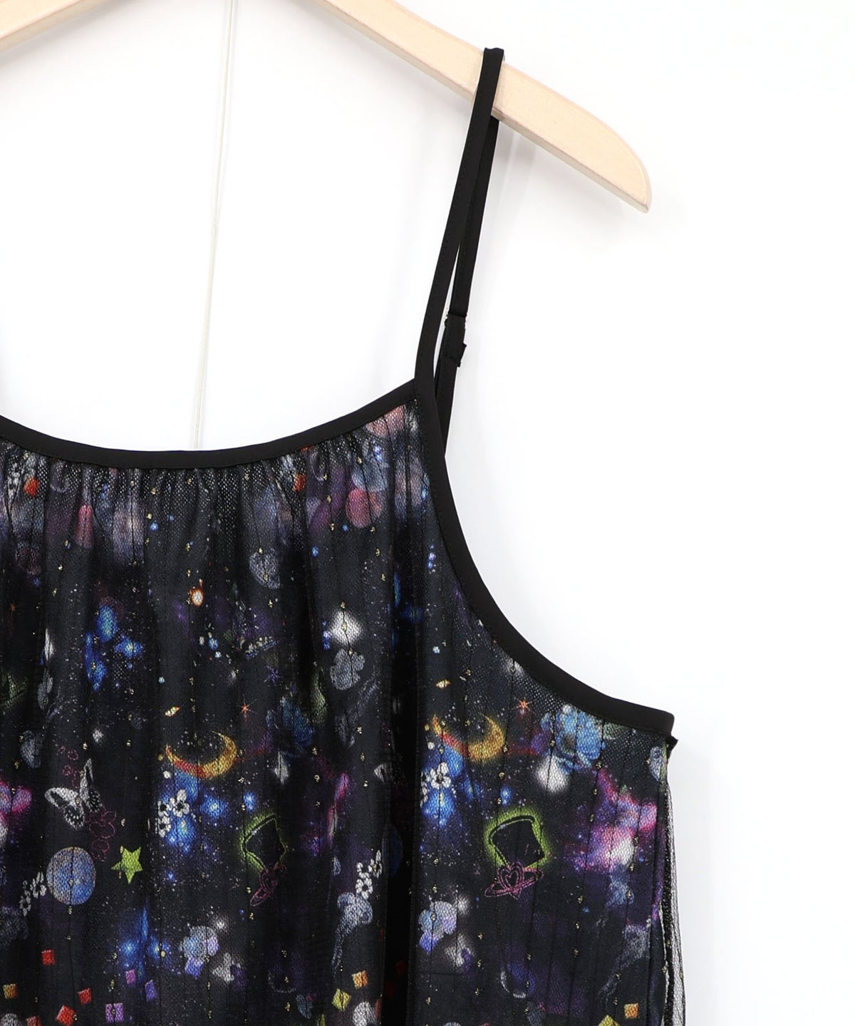 総柄ベロア×ストライプ柄チュールキャミワンピ-26