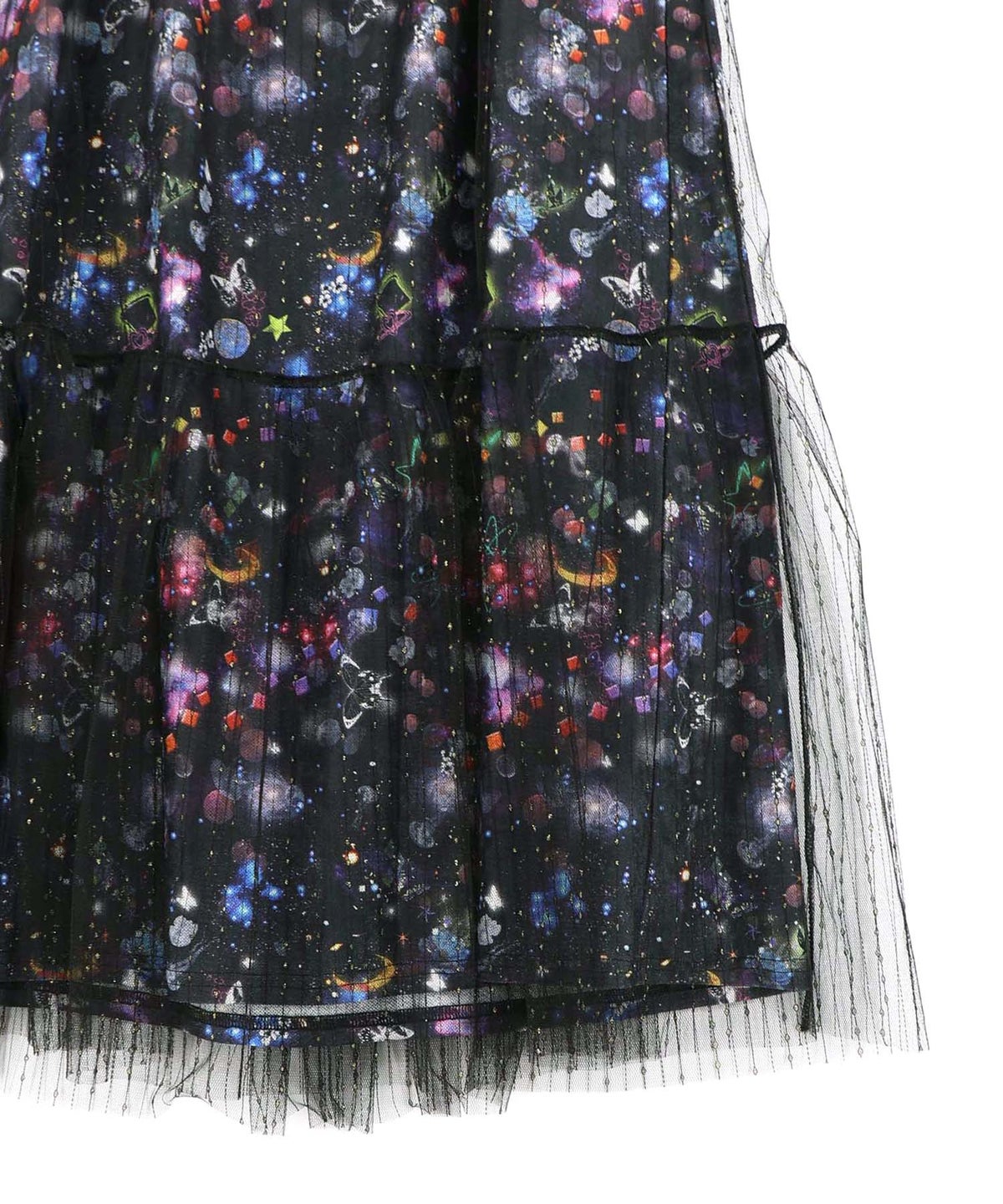 総柄ベロア×ストライプ柄チュールキャミワンピ-28