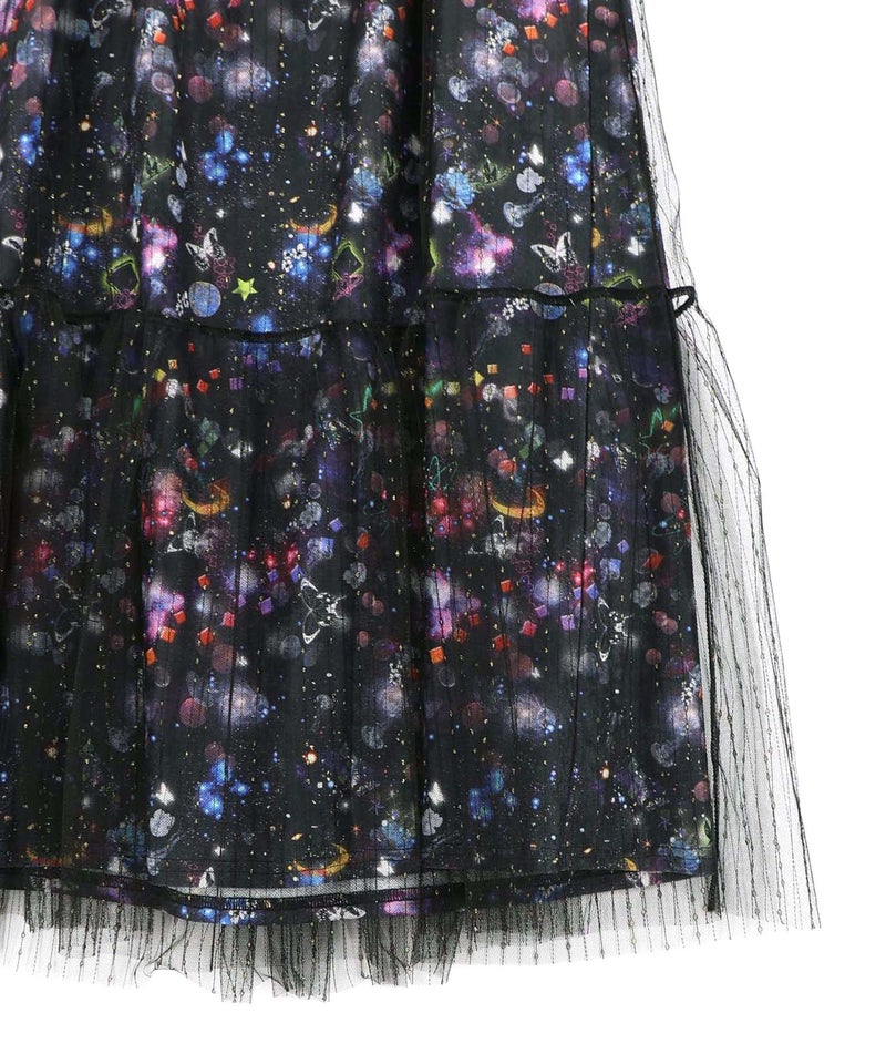 総柄ベロア×ストライプ柄チュールキャミワンピ-28