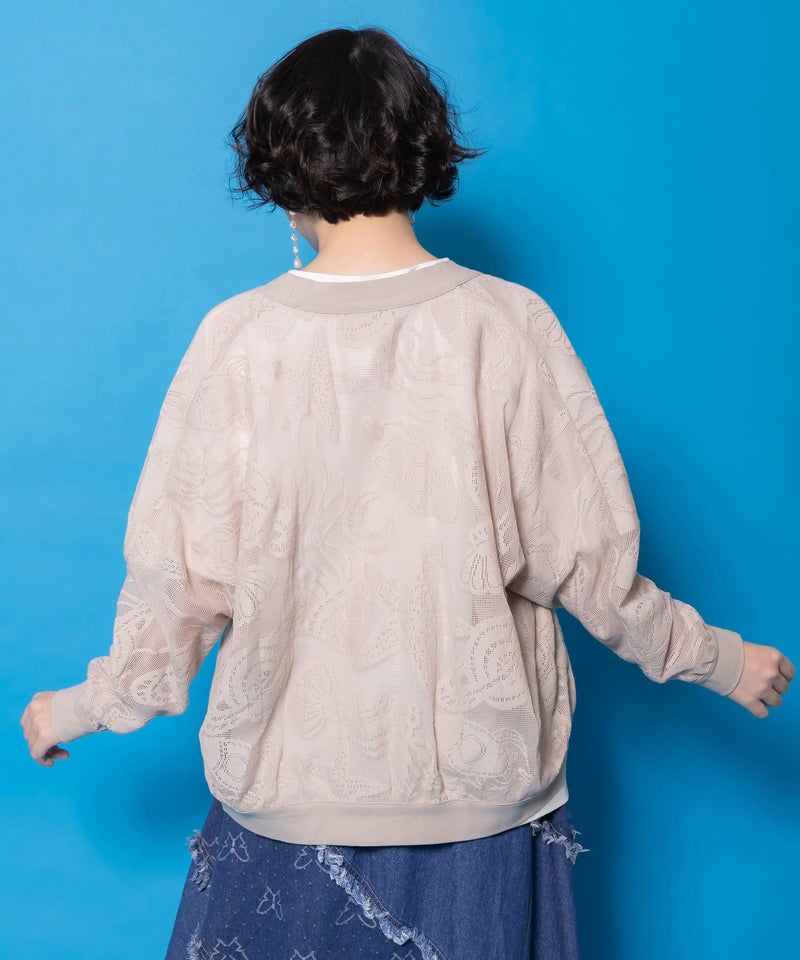 宇宙×海 オリジナルレースカーディガン-5