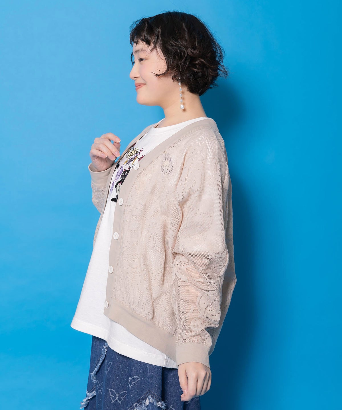 宇宙×海 オリジナルレースカーディガン-6