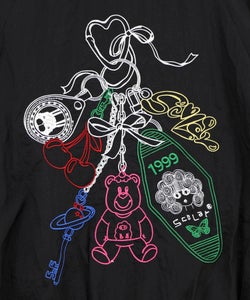 じゃらじゃらスカラーキーホルダー刺繍ブルゾン-11