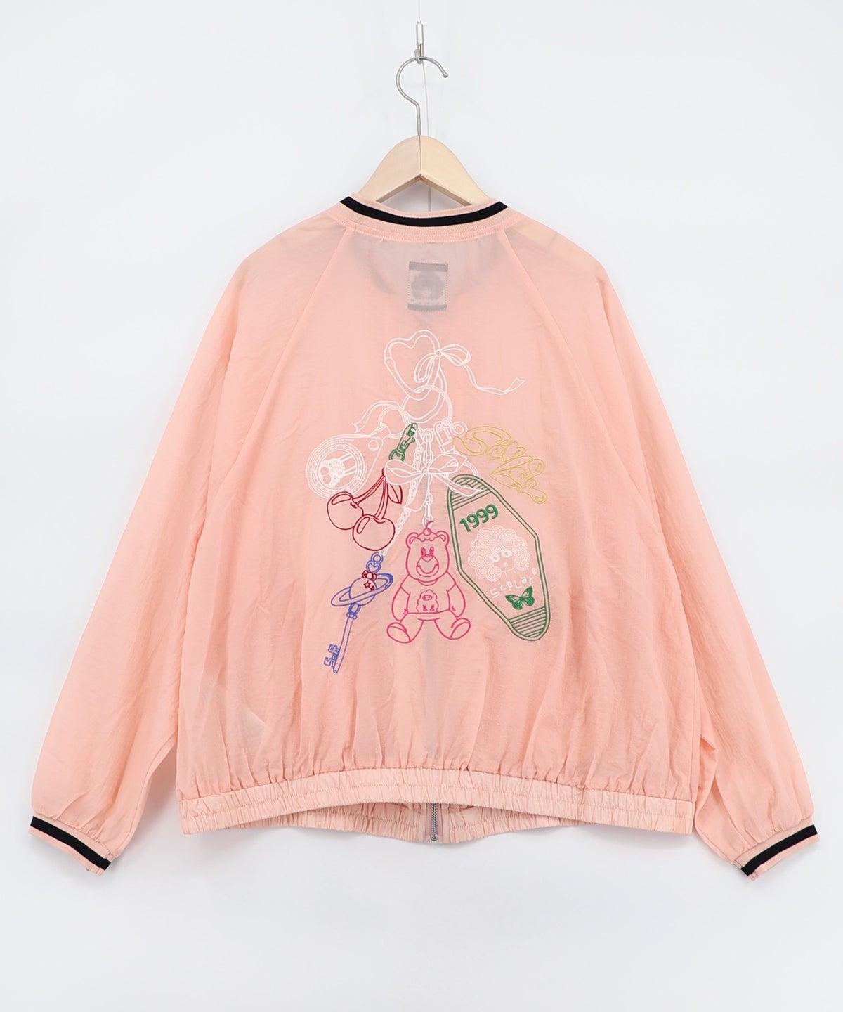 じゃらじゃらスカラーキーホルダー刺繍ブルゾン-13