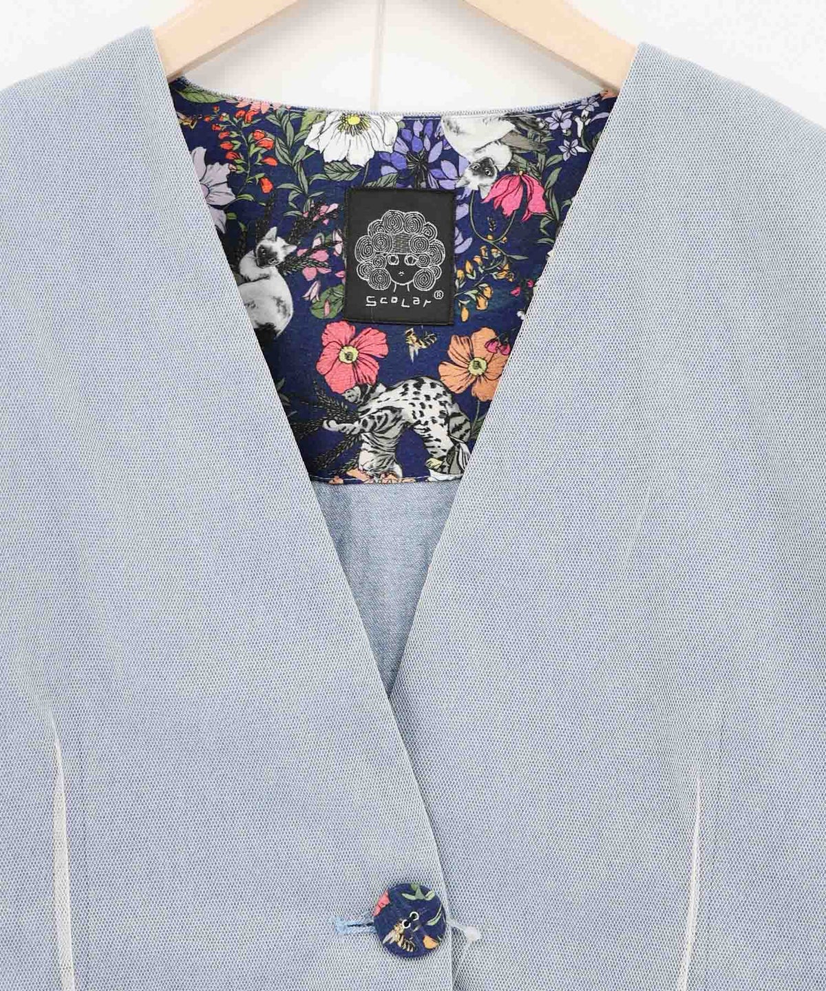 チュール重ねデニムジャケット-13