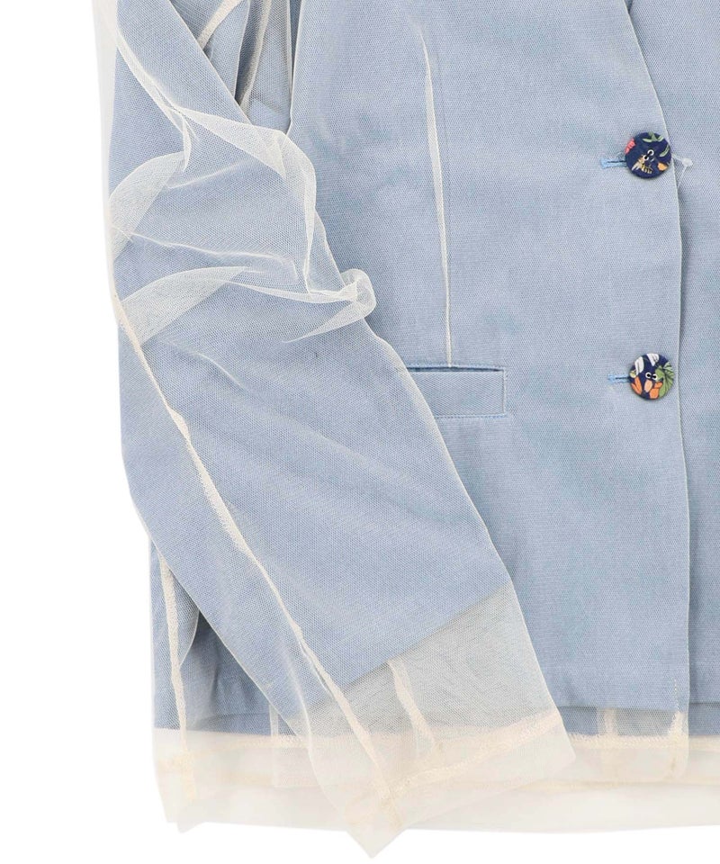 チュール重ねデニムジャケット-18