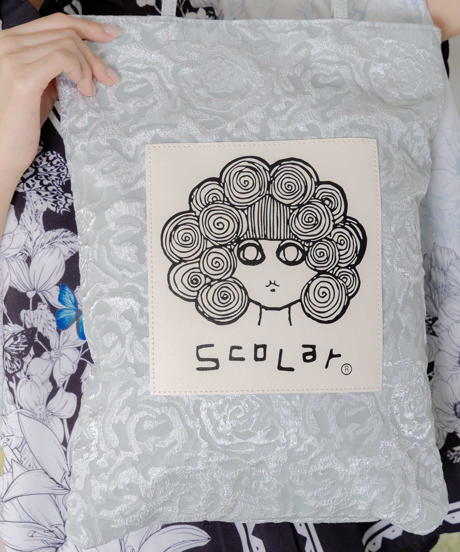 662432：スカラーちゃん付きフラワー柄トートバッグの通販-ScoLar