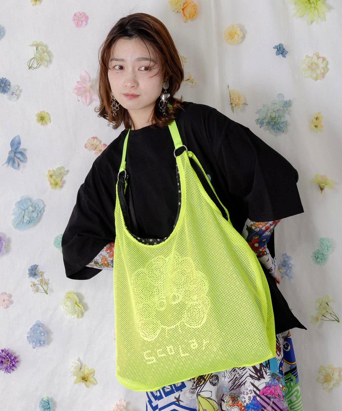 メッシュ×ベルト付き 3wayマルチバッグ-3