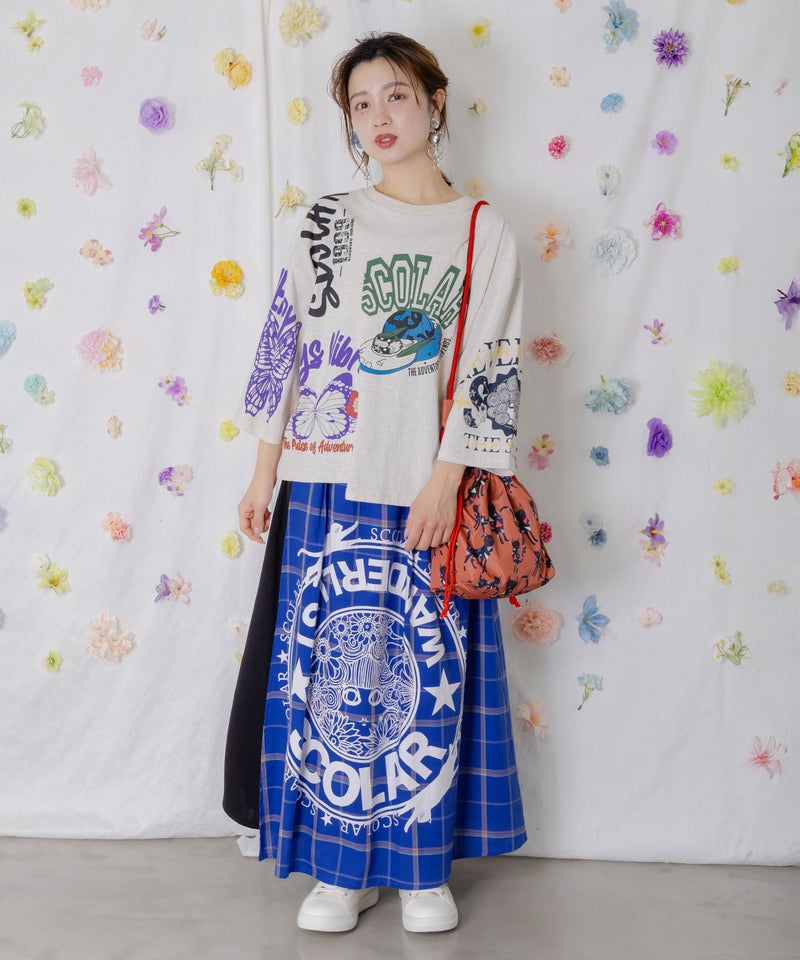 3柄展開 ネコショルダー巾着バッグ-2