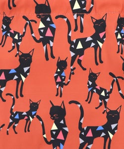 3柄展開 ネコショルダー巾着バッグ-7