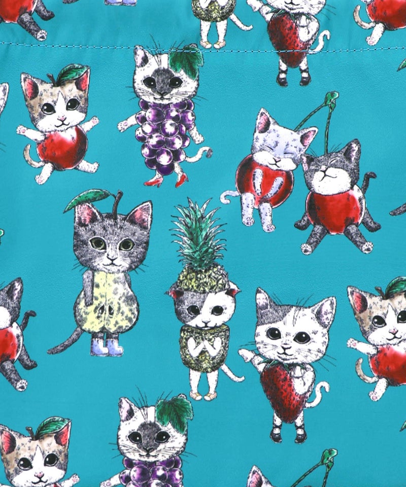 3柄展開 ネコショルダー巾着バッグ-9