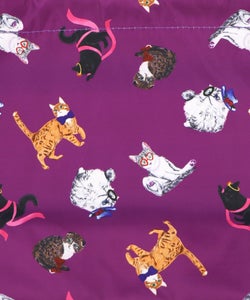 3柄展開 ネコショルダー巾着バッグ-11