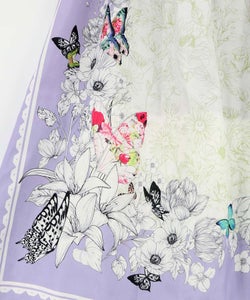 お花いっぱい レース×ドロスト付きスカート-14