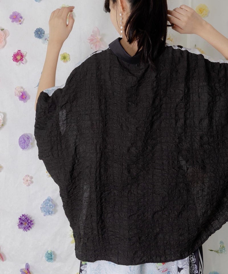 お花いっぱい アンティーク調シャツ-10