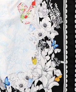 お花いっぱい アンティーク調シャツ-13