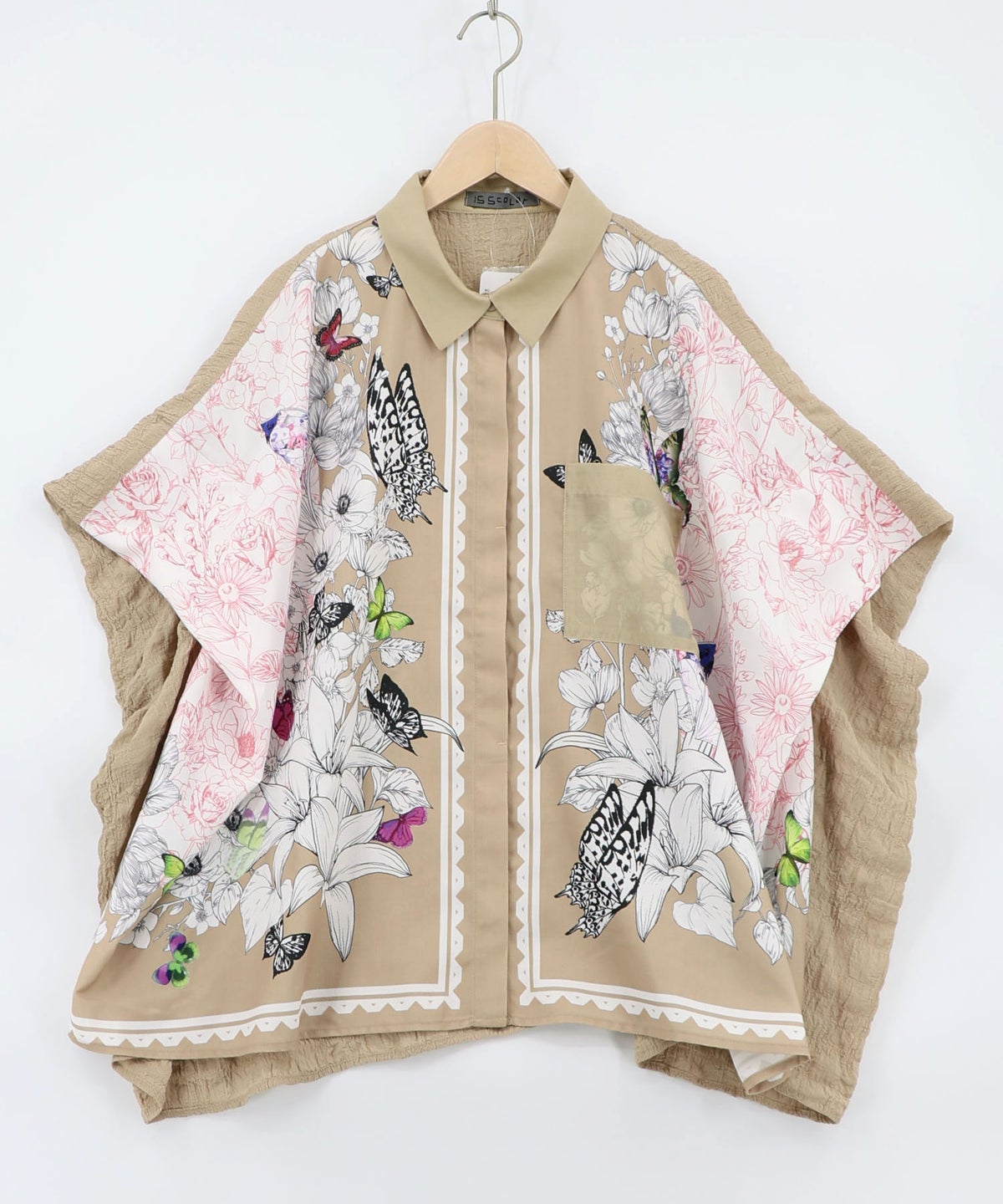 お花いっぱい アンティーク調シャツ-14