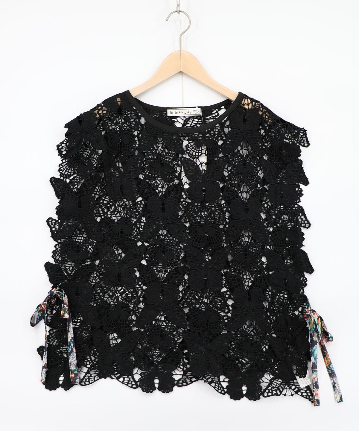 リボン付き蝶レースベスト-9